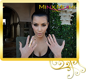 Kim Kardashian and Minx Nails Miami!